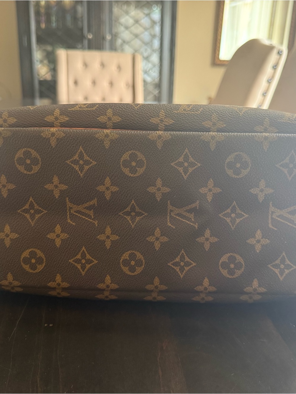 Vintage Louis Vuitton Monogram Canvas Brown and Tan Toiletry Bag - Picture 5 of 13